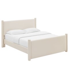 Rael Performance Velvet Full Platform Bed