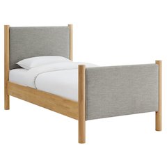 Maven Twin Size Fabric Upholstered Platform Bed