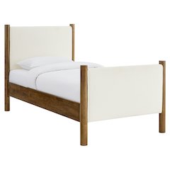 Maven Twin Size Boucle Upholstered Platform Bed