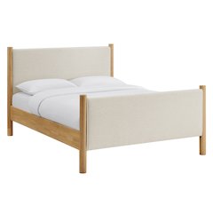 Maven King Size Fabric Upholstered Platform Bed