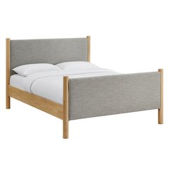 Maven King Size Fabric Upholstered Platform Bed