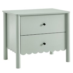 Emmeline Scalloped 2-Drawer Nightstand