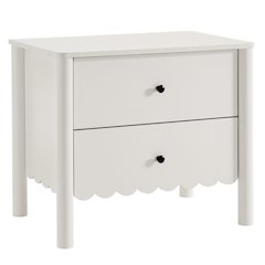 Emmeline Scalloped 2-Drawer Nightstand