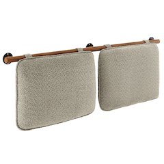Anela Wall-Mounted Chenille Upholstered King Size Headboard