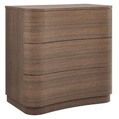 Mirae 3-Drawer Curved Compact Dresser