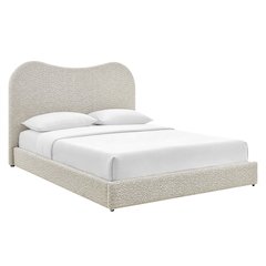 Seluna Boucle Queen Platform Bed