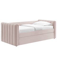 Veyla Channel Tufted Performance Velvet Twin Daybed With Trundle
