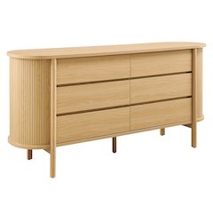Cadence 6-Drawer Curved Dresser
