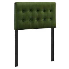 Emily Stain-Resistant Performance Velvet Twin Size Headboard