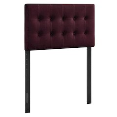 Emily Stain-Resistant Performance Velvet Twin Size Headboard
