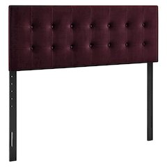 Emily Stain-Resistant Performance Velvet Queen Size Headboard