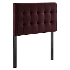 Lily Stain-Resistant Performance Velvet Twin Size Headboard