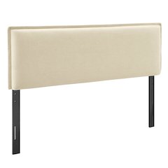 Camille Upholstered Linen Blend King Size Headboard