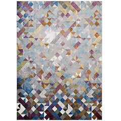 Lavendula Triangle Mosaic 4x6 Area Rug