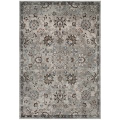 Hana Distressed Vintage Floral Lattice 5x8 Area Rug