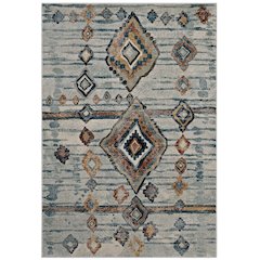 Jenica Distressed Moroccan Tribal Abstract Diamond 5x8 Area Rug