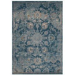 Cynara Distressed Floral Vintage Medallion 5x8 Area Rug