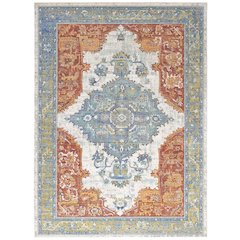 Citlali Distressed Southwestern Aztec 4x6 Area Rug