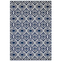 Frame Transitional Moroccan Trellis 8x10 Area Rug