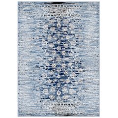 Chiara Distressed Floral Lattice Contemporary 8x10 Area Rug