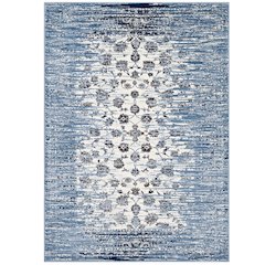 Chiara Distressed Floral Lattice Contemporary 8x10 Area Rug
