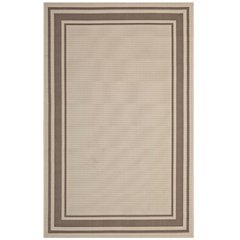 Rim Solid Border Indoor and Outdoor 8x10 Area Rug