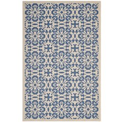 Ariana Vintage Floral Trellis Indoor and Outdoor 5x8 Area Rug