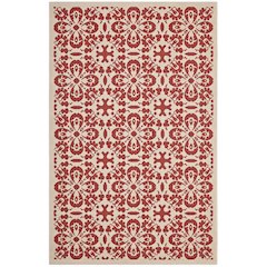 Ariana Vintage Floral Trellis Indoor and Outdoor 5x8 Area Rug