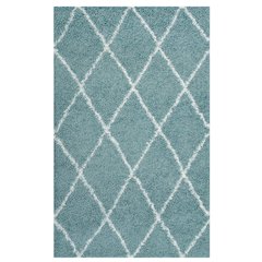 Toryn Diamond Lattice 5x8 Shag Area Rug