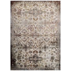 Success Kaede Distressed Vintage Floral Moroccan Trellis 4x6 Area Rug