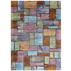 Success Nyssa Abstract Geometric Mosaic 4x6 Area Rug