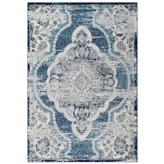 Entourage Malia Distressed Vintage Floral Vintage Medallion 5x8 Area Rug