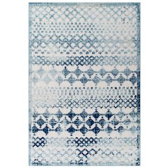 Reflect Giada Abstract Diamond Moroccan Trellis 8x10 Indoor/Outdoor Area Rug