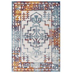 Nyssa Distressed Geometric Southwestern Aztec 5x8 Indoor/Outdoor Area Rug
