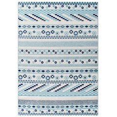 Cadhla Vintage Abstract Geometric Lattice 5x8 Indoor and Outdoor Area Rug