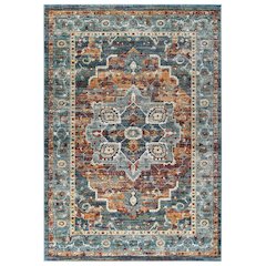Tribute Diantha Distressed Vintage Floral Vintage Medallion 5x8 Area Rug