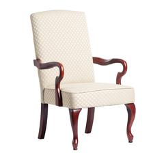 Derby Beige Gooseneck Arm Chair