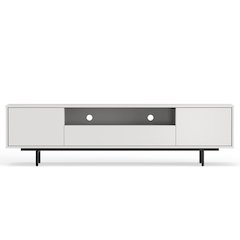 Avichi White Laminate 3 Door TV Console