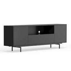 Avichi Black Laminate 3 Door TV Console