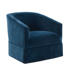 Elm Baltic Skirted Swivel Chair