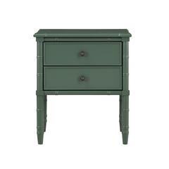 Ellison 2 Drawer Nightstand - Vintage Green
