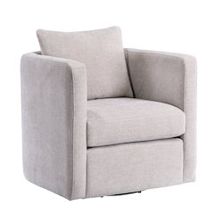Sheldon Linen Swivel Barrel Chair