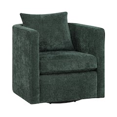 Sheldon Kelly Green  Swivel Barrel Chair