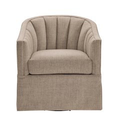 Sanibel Skirted Swivel Accent Chair