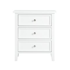 Lennon 3-drawer Nightstand - White