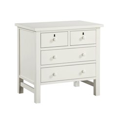 Greenwich 4-drawer Storage Nightstand - Antique White