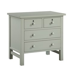 Greenwich 4-drawer Storage Nightstand - Antique Gray