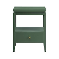 Opava Vintage Green 1-drawer Nightstand