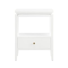 Opava White 1-drawer Nightstand