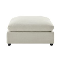 Casella Beige Fabric Ottoman